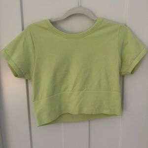 Lime Green Women's Crop Top